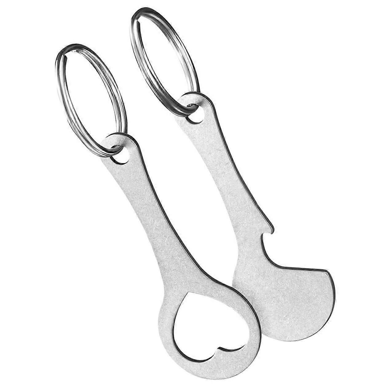 2 Shopping Cart Token Key Rings Detachable Shopping Cart Chip Practical Shopping Cart Opener for Keychain CoinShaped Keychain