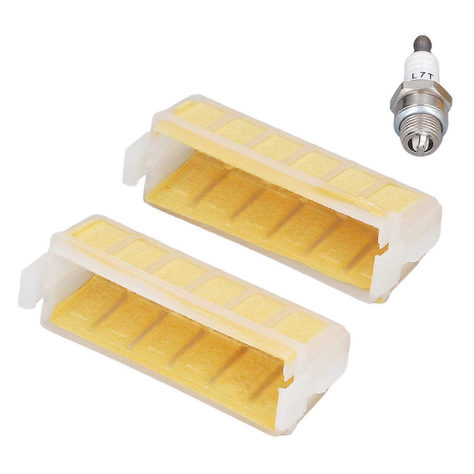 2pcs Air Filter 1123 120 1613 Chainsaw Parts with Spark Plug Replacement for Stihl MS210 MS230 MS250 021 023 025YMJJ