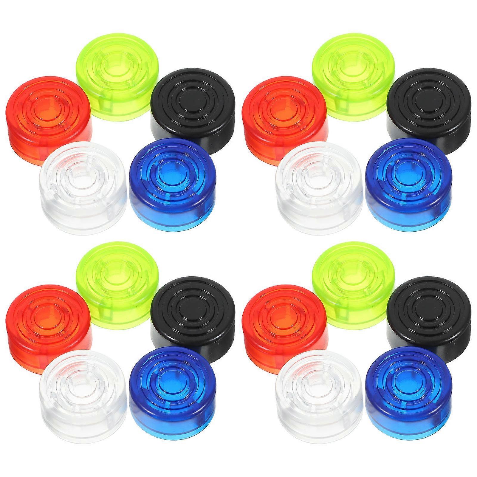 Electric Guitar Pedal Buttons for Replacement 20Pcs Assorted Color Caps