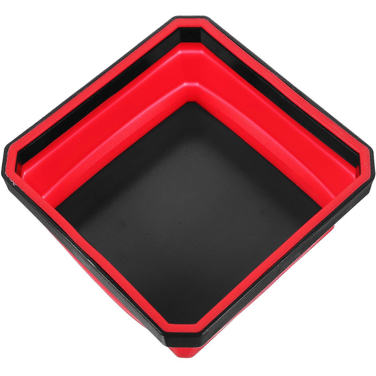 Portable Magnetic Parts Tray – Collapsible Bowl for Organizing Screws, Nuts & Hardware – Compact Tool Organizer for Easy Storage