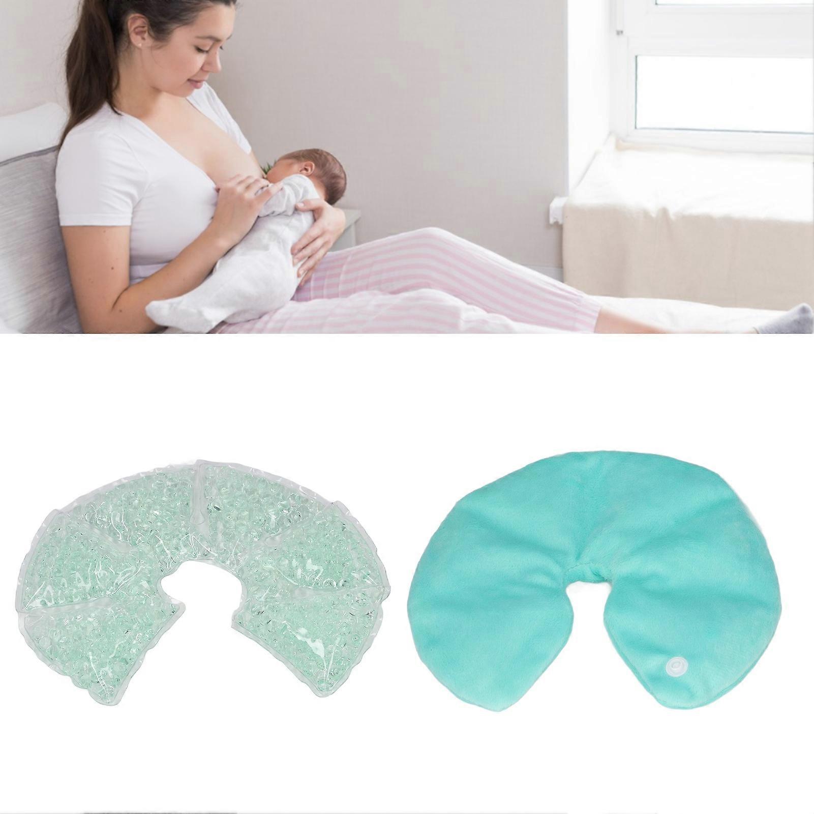 חבילת חזה חם קר קומפרס להפחתת נפיחות כאב מחפר בלוטת חלב הנקה רפידות ג'ל ירוק 