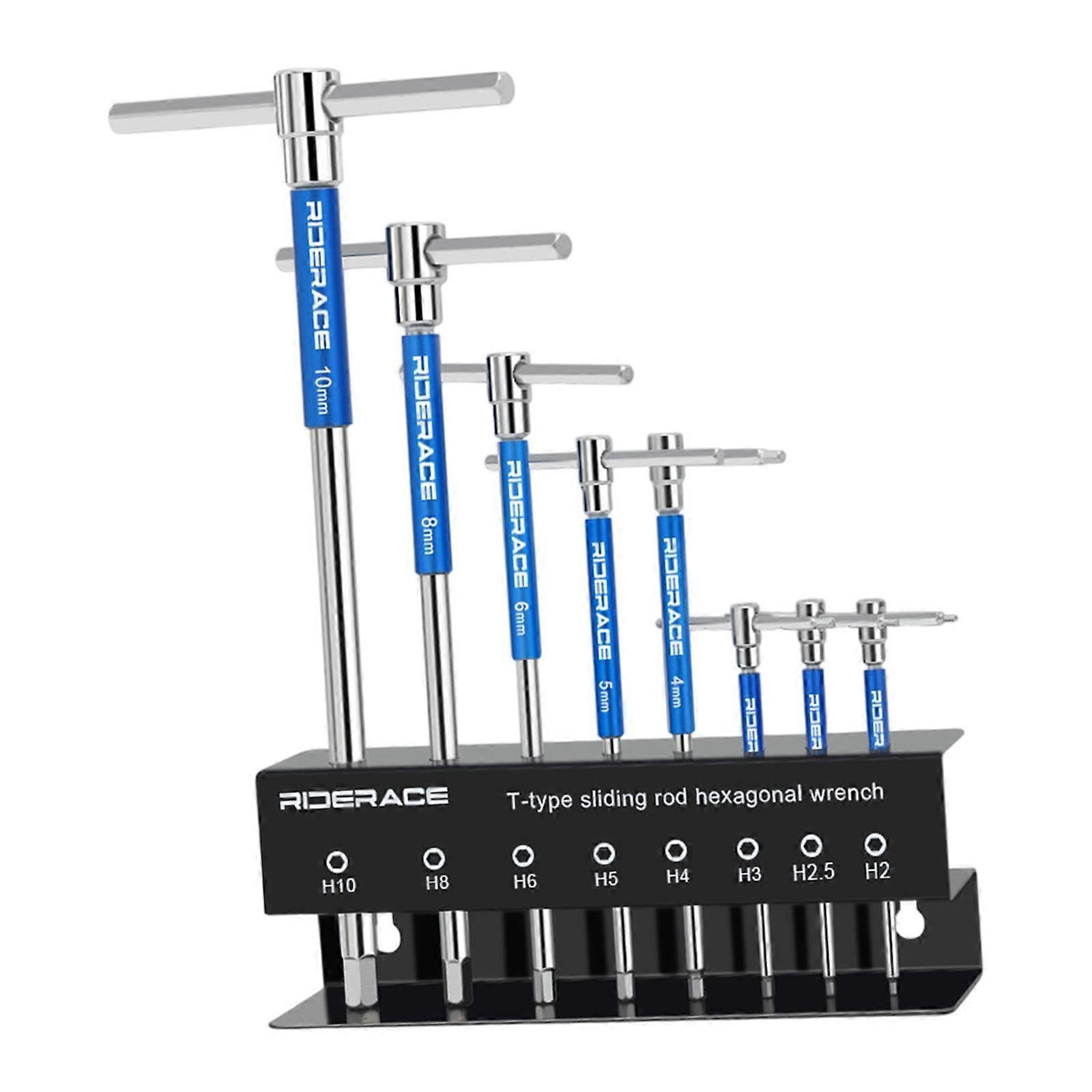 THandle Hex Key Wrench, adjustable, metric, 2/2.5/3/4/5/6/8/10 mm, hand tools, lightweight, nonslip, portable, bicycle tool, hex key wrench