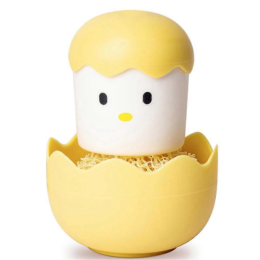 Eggshell Chicken Shaped Cleaning Brush for Kitchen, Removable, Multi-Purpose, Durable, Easy Grip Design