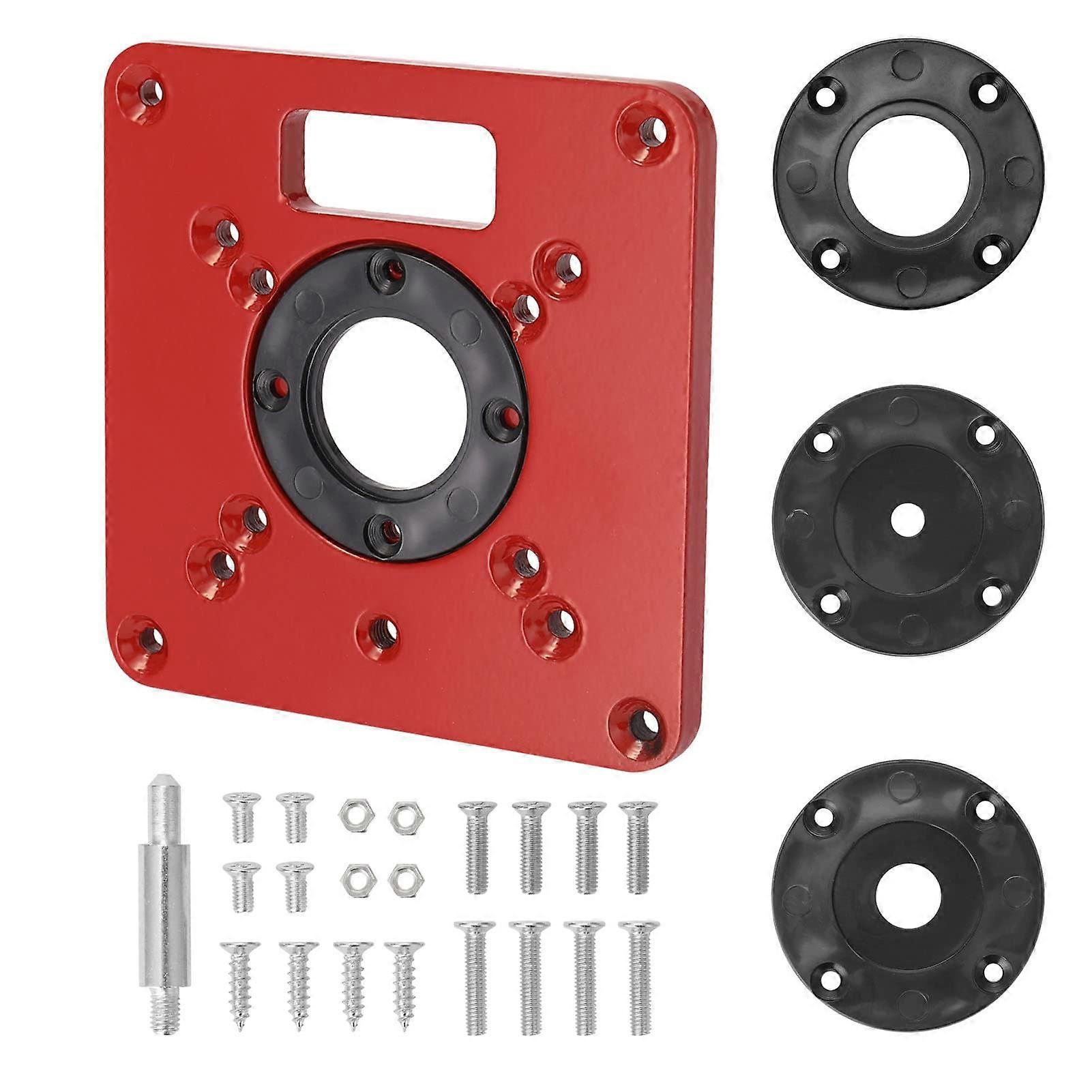 Multifunctional router table for woodworking benches, aluminum and wood router trimmer models, engraving insert