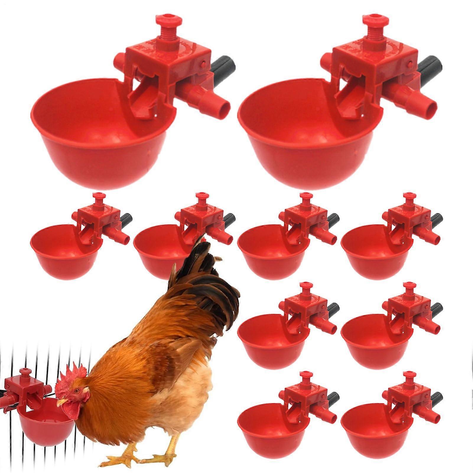 Automatic Chicken Waterer – Adjustable Poultry Water Cup, Durable Water Supply System for Coop, Farm, Duck, Turkey, Chick