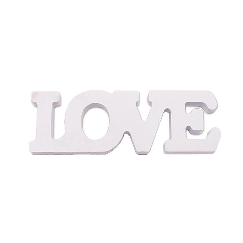 Elegant White Wooden Letters Table Decor for Weddings, Engagements, Parties and Home Decoration Unique Anniversary Event Adornment