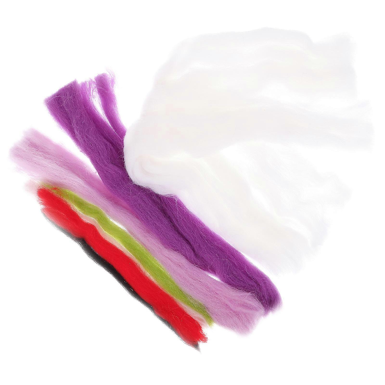 Purple Needle Felting Kit for Home DIY Crafts with Complete Tools Ideal for Beginners and Kids