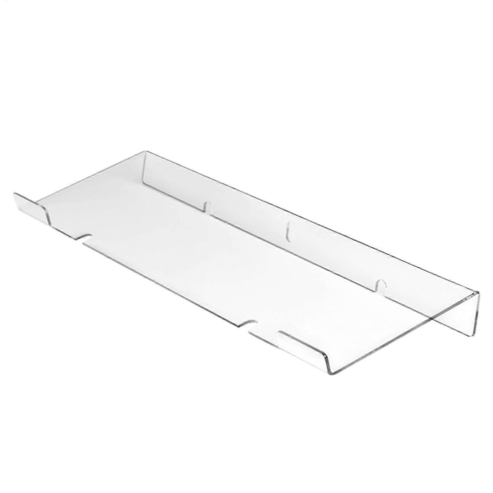Acrylic Keyboard Stand, Clear Ergonomic Tilted Keyboard Holder, 17.01 x 5.51 x 1.57 Inches, Home Office Desk Setup
