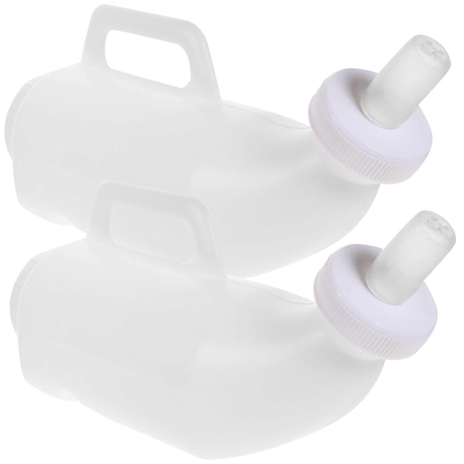 Calf Feeding Bottle Set for Livestock Care Lightweight & Portable Animal Nursing Kit with White Bottle and Random Nipple Color