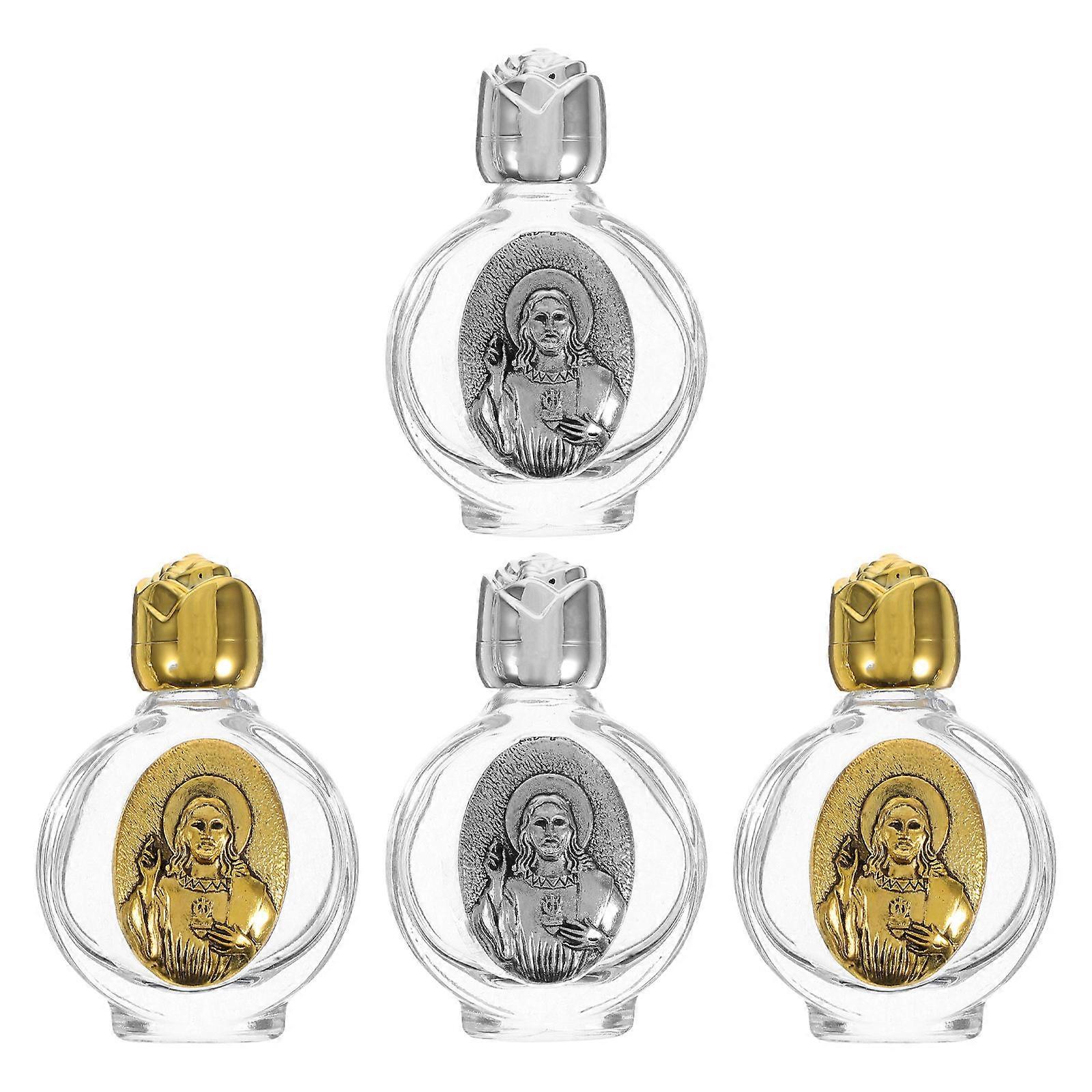 Crystal Wishing Bottle Maintains Purity Corrosion-Resistant Elegant Design Assorted Color 6.70X4.50X2.00CM 4Pcs