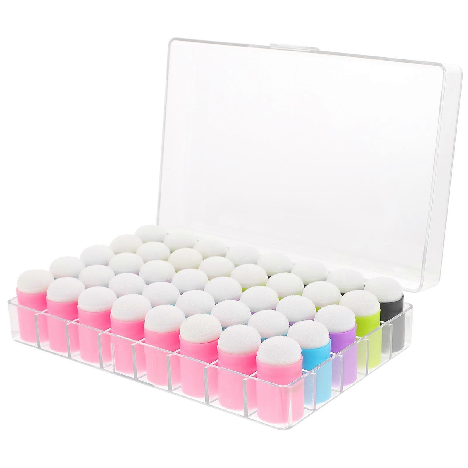 DIY Finger Sponge Daubers for Painting and Crafts 40pcs Assorted Color for Family Fun and Skill