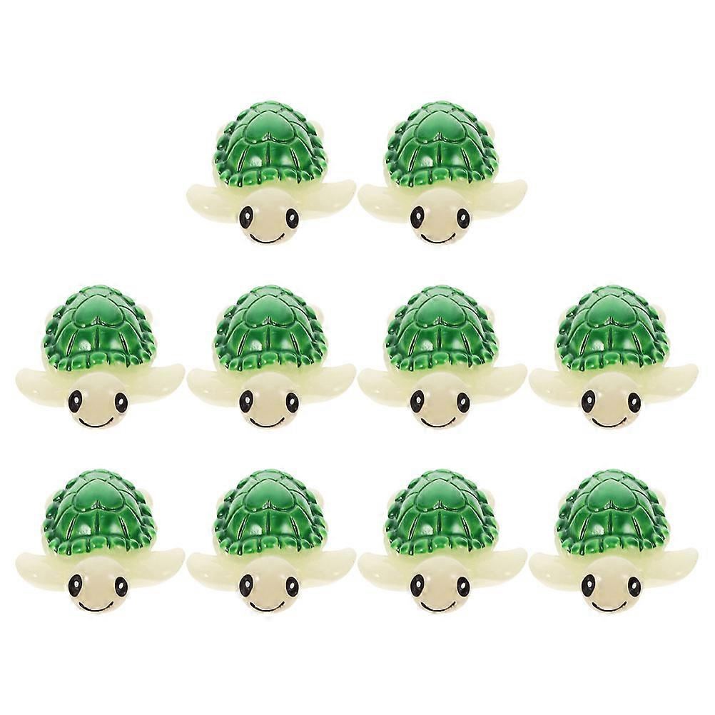 10pcs Realistic Mini Resin Turtles for Home Decor DIY Crafts and Various Uses
