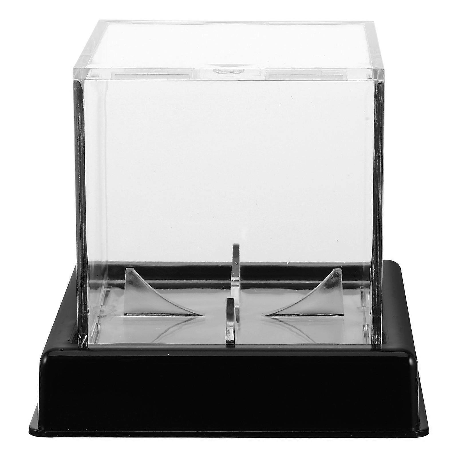 Baseball Display Case Transparent Acrylic Box for Storage Use Durable and Reliable Small Size
