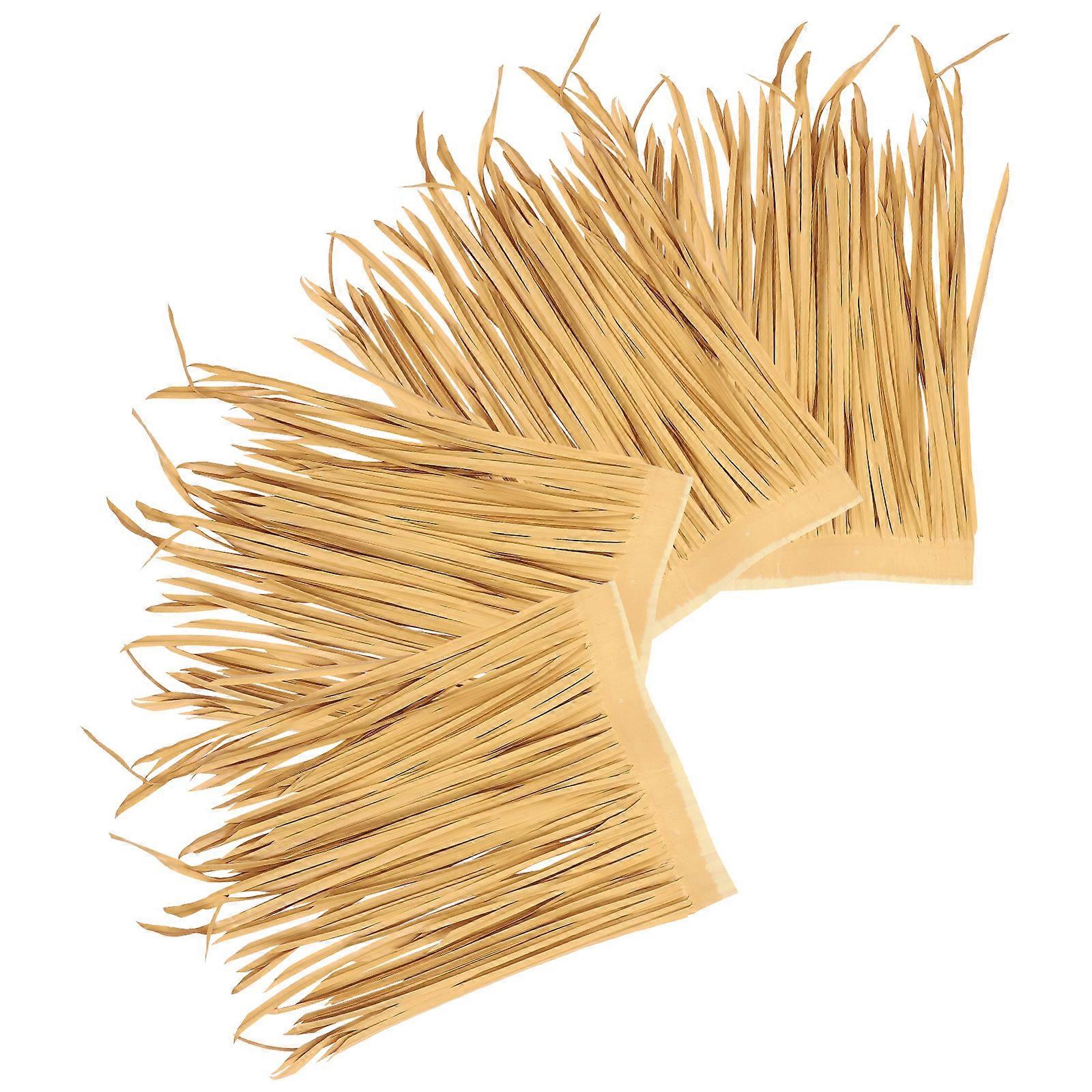 4pcs Simulé Toits de chaume Toit de chaume artificiel Parc de paille Toit Ombrage Décor