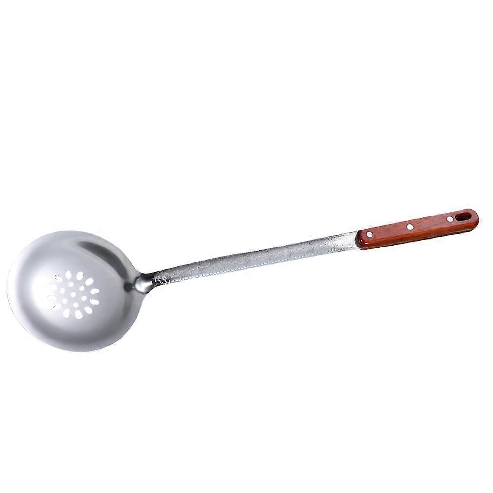 Stainless Steel Rice Spoon Multi Function Cooking Ladle with Slotted Design for Oil Filtering and Easy Storage