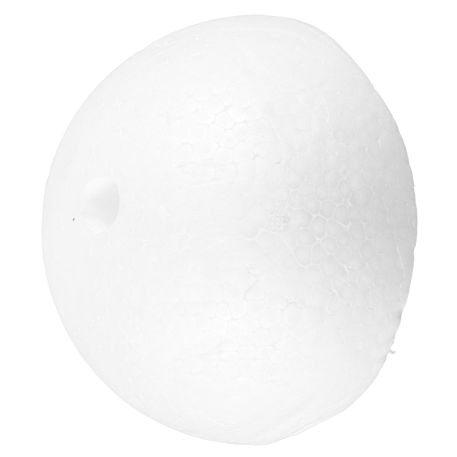 White Foam Half Ball Cake Mold for DIY Use Safe Durable Practical Wedding Cake Decorating Tool 6.5 inches