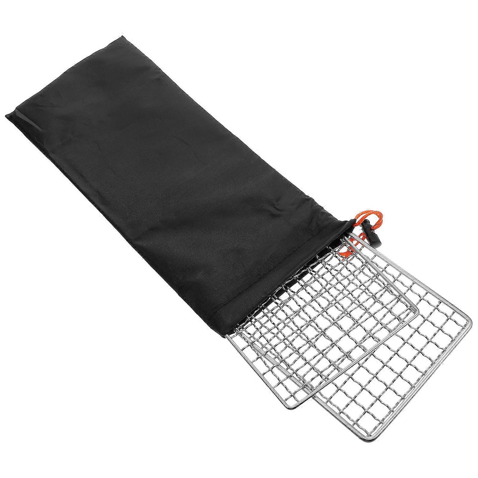 Stainless Steel Grill Mesh for Camping Use Safe Reusable Food Grade High Temperature Resistant Silver