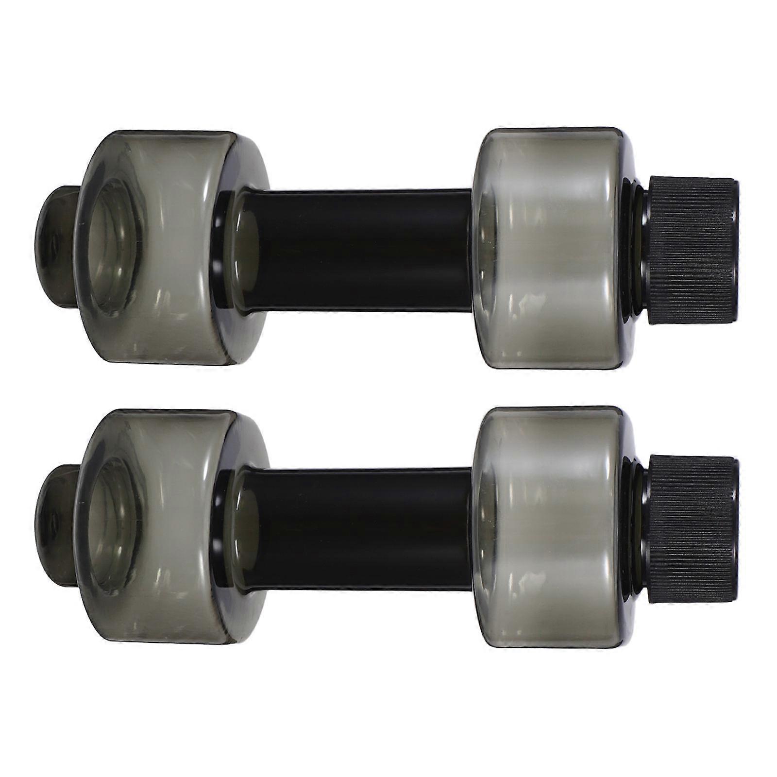 Creative Dumbbell Shape Water Bottle for Sports and Fitness Use Made of Durable Plastic Assorted Color 2pcs