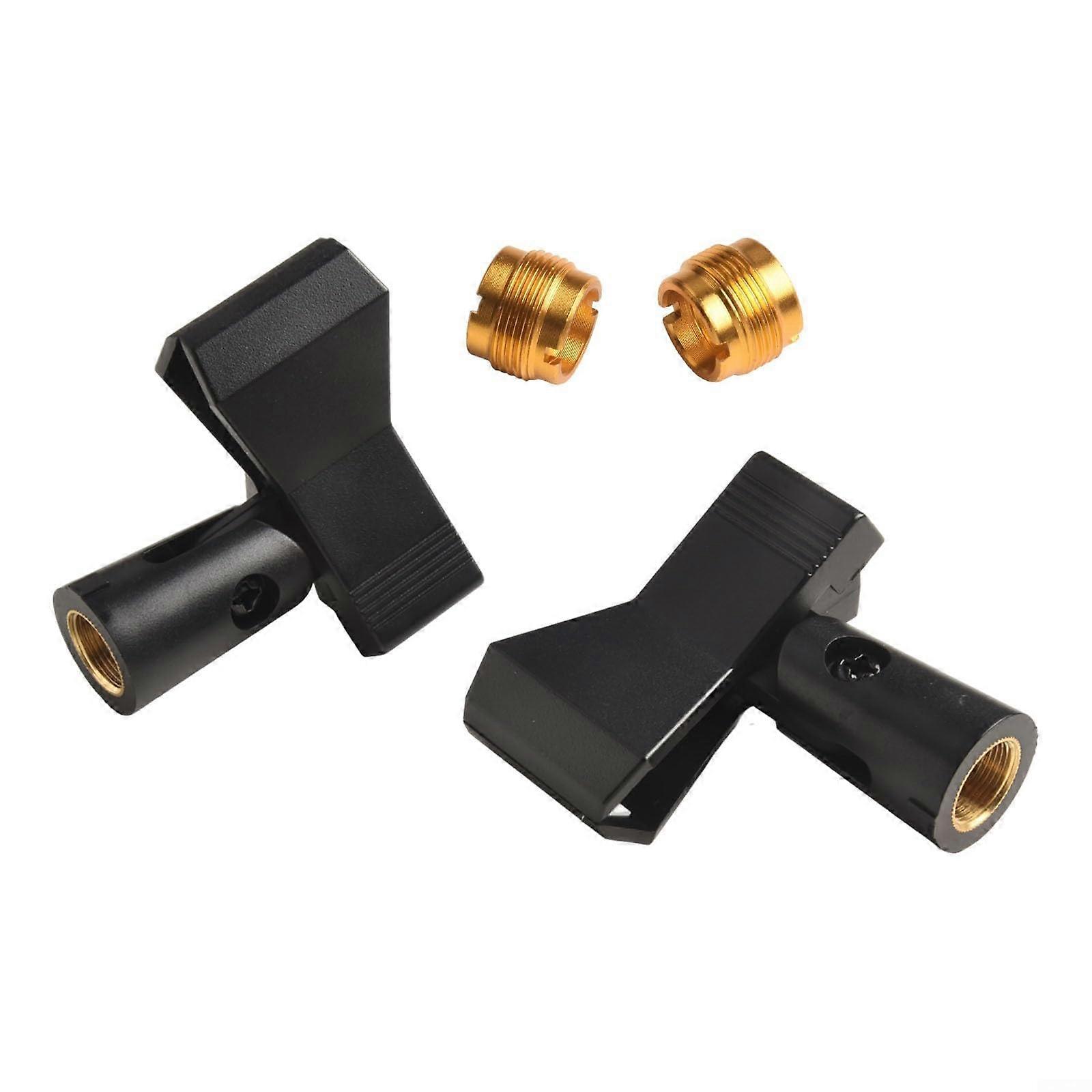 Professional microphone clip set with enhanced grip features for maximum stability during use
