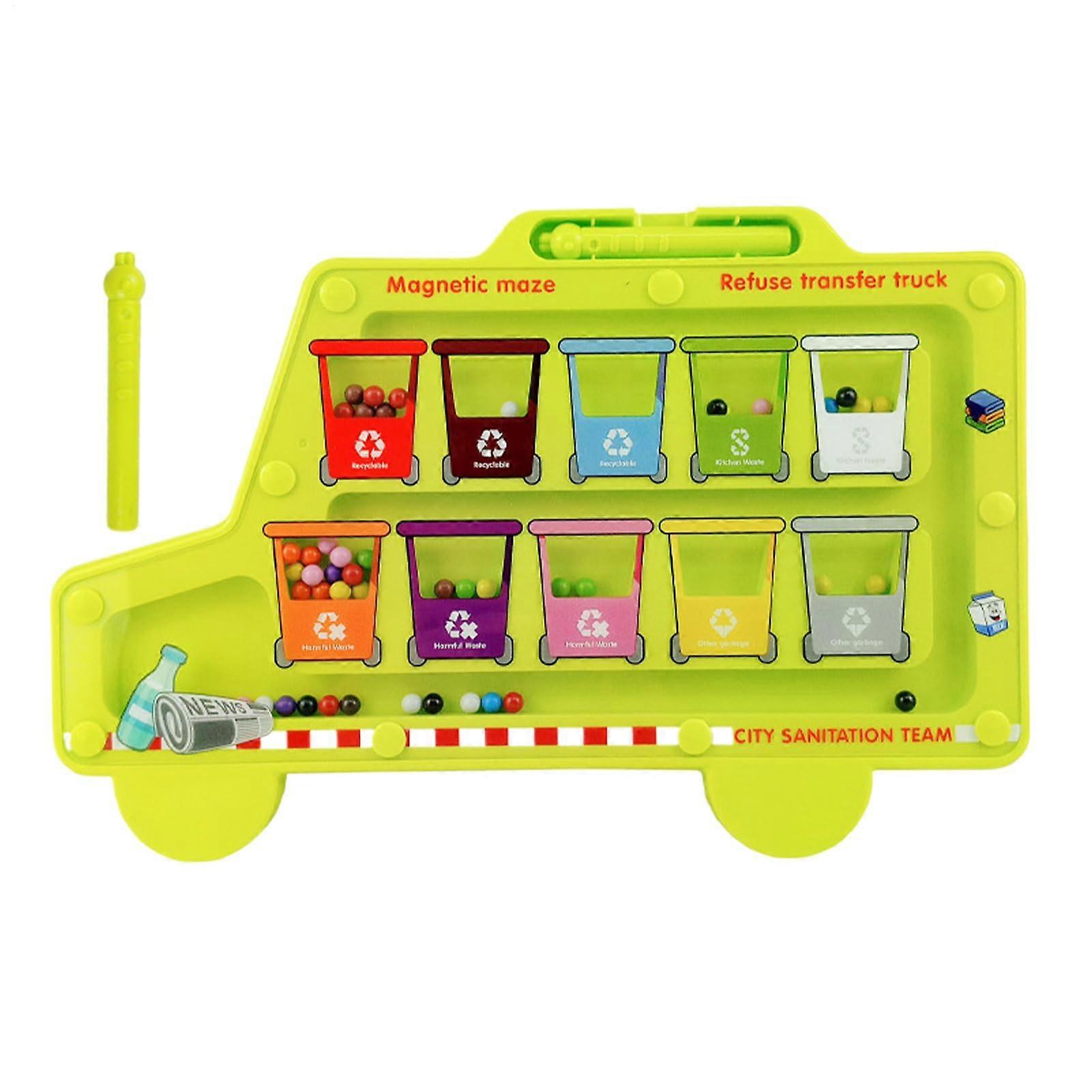 Magnetic Maze Toy, Color Sorting, Fine Motor Skill, Wooden Design for Kids 26