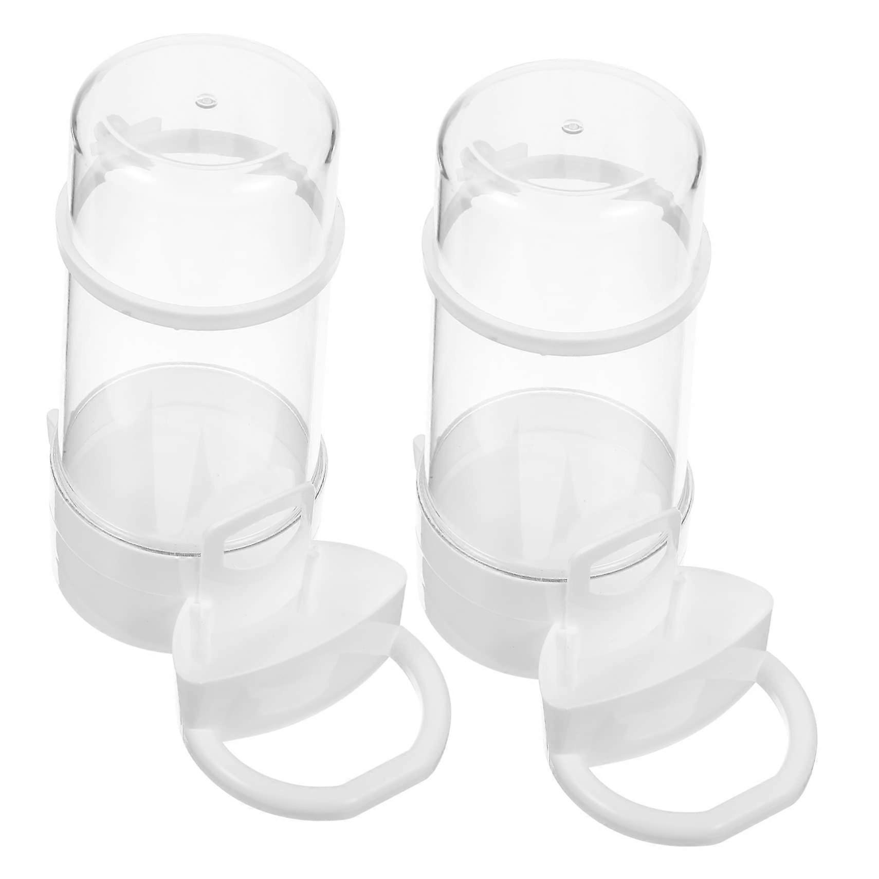 Automatic Bird Waterer and Feeder Set for Cages - 2-Piece Multi-Functional Design for Canaries and Budgies, Stress-Free Installation