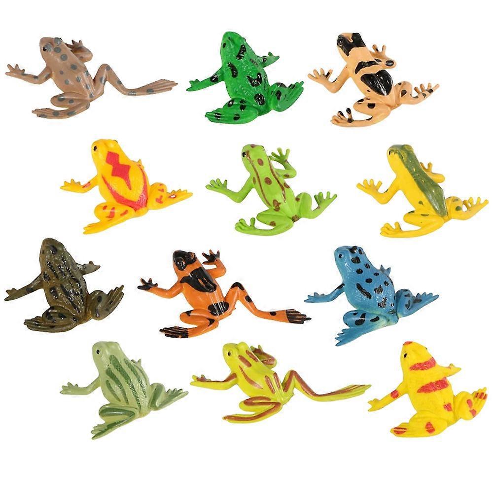 It looks like you're referring to a product listing for **12pcs Miniature Frogs Figurines**. These realistic tiny frog statues seem to be marketed