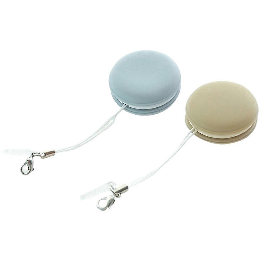 Mobile Phone Screen Wipe 2Pcs Assorted Color Macaron Shape Cleaning Cloth Office Work Smudge Cleaning Tool 3.50X3.50X1.60CM