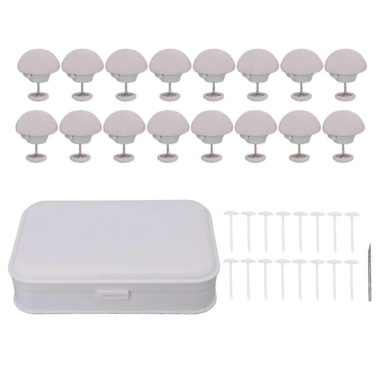 16PCS Mushroom-Shaped Bed Duvet Sheet Fixing Clips - Plastic Quilt Fixator for Home Cushions & Comforter Securement