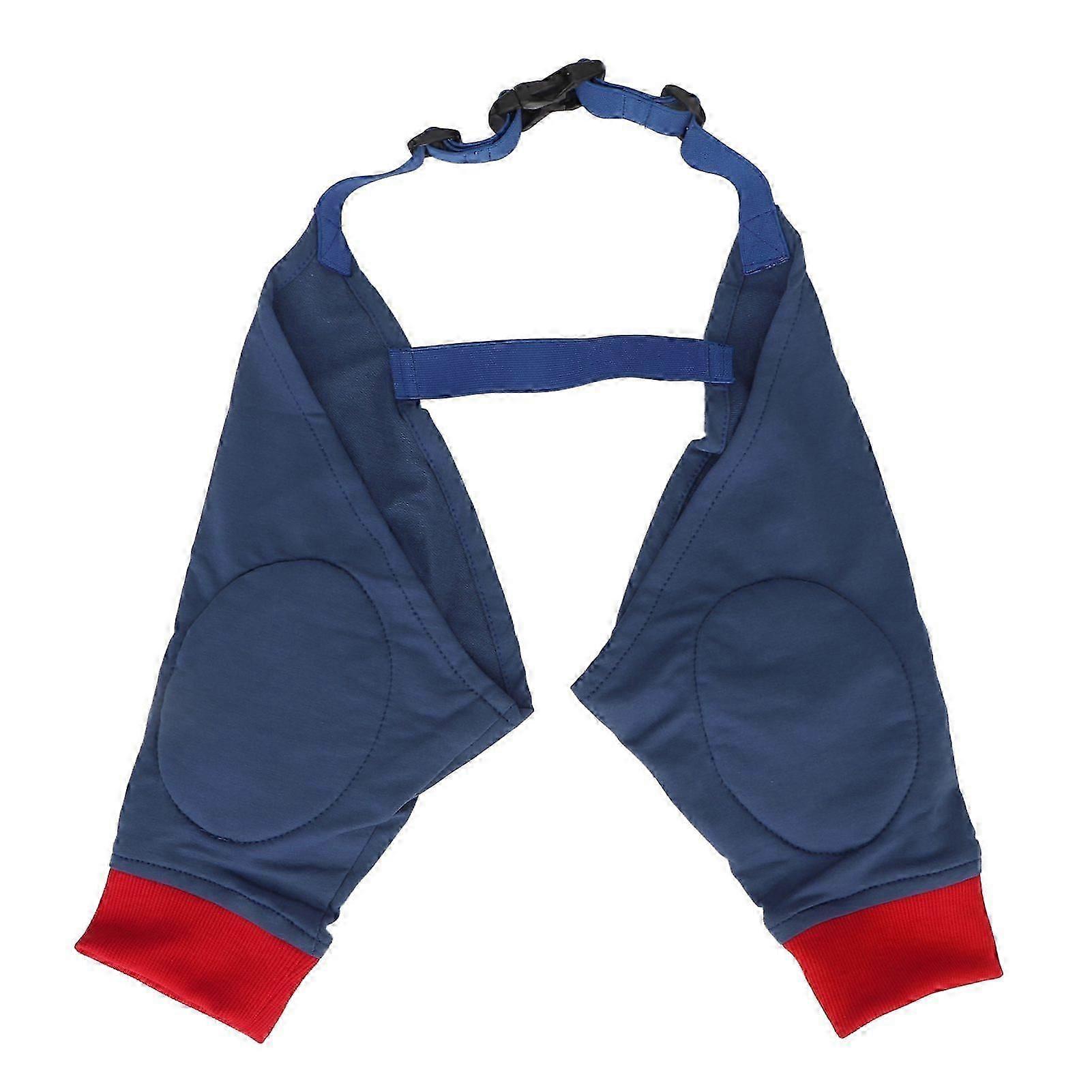 Dog Front Leg Braces Soft Padded Elastic Breathable Joint Protection Dog Recovery Sleeve Red Blue S