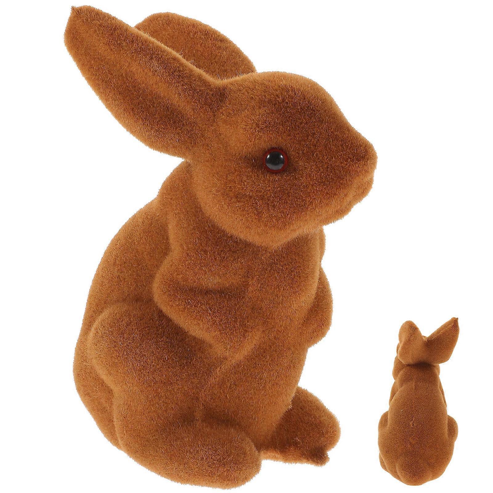 Cabinet Rabbit Adornment, Bunny Statue for Enhanced Visual Appeal