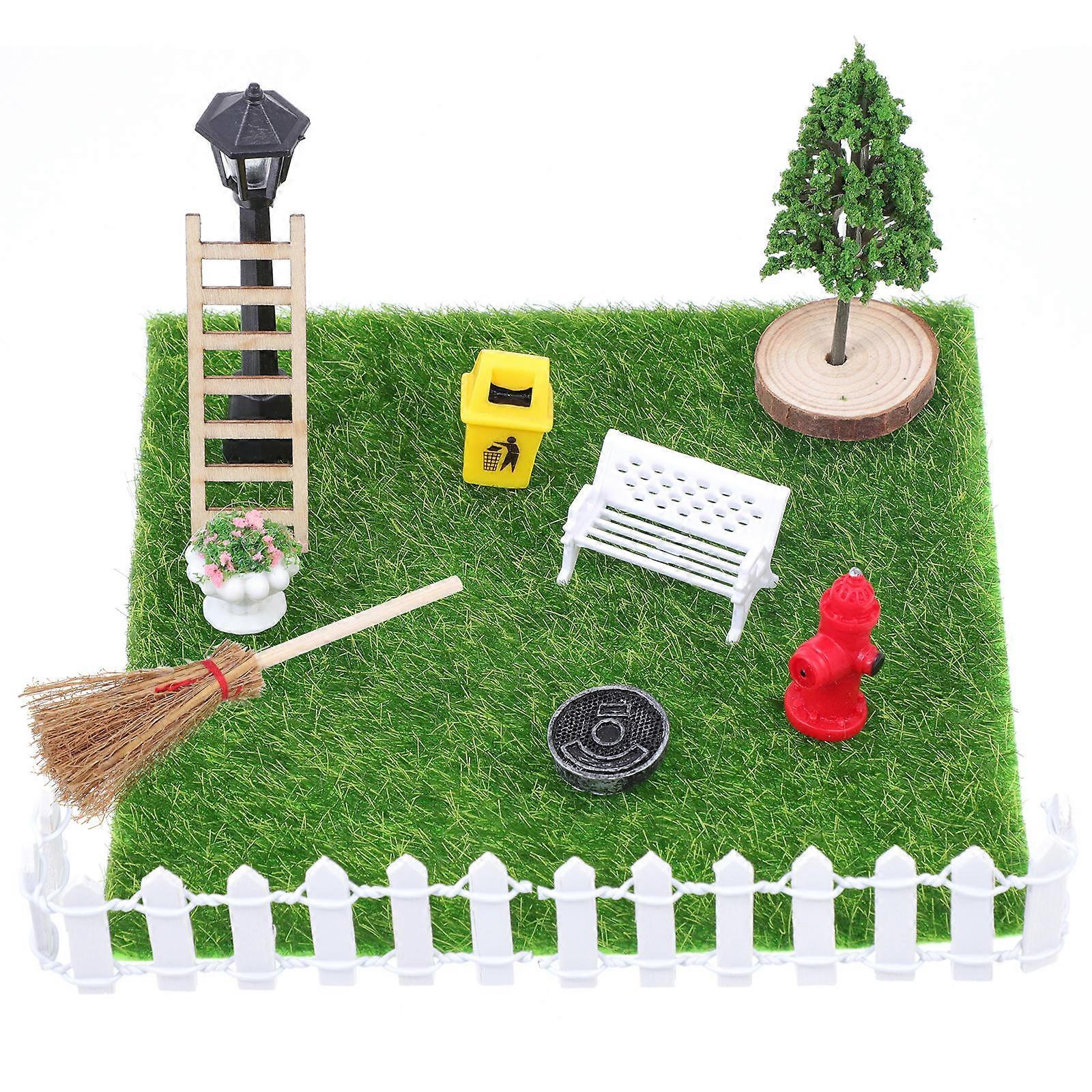 Miniature Yard Ornaments Doll House Decoration DIY Projects Assorted Color High Class Plastic 1 Set