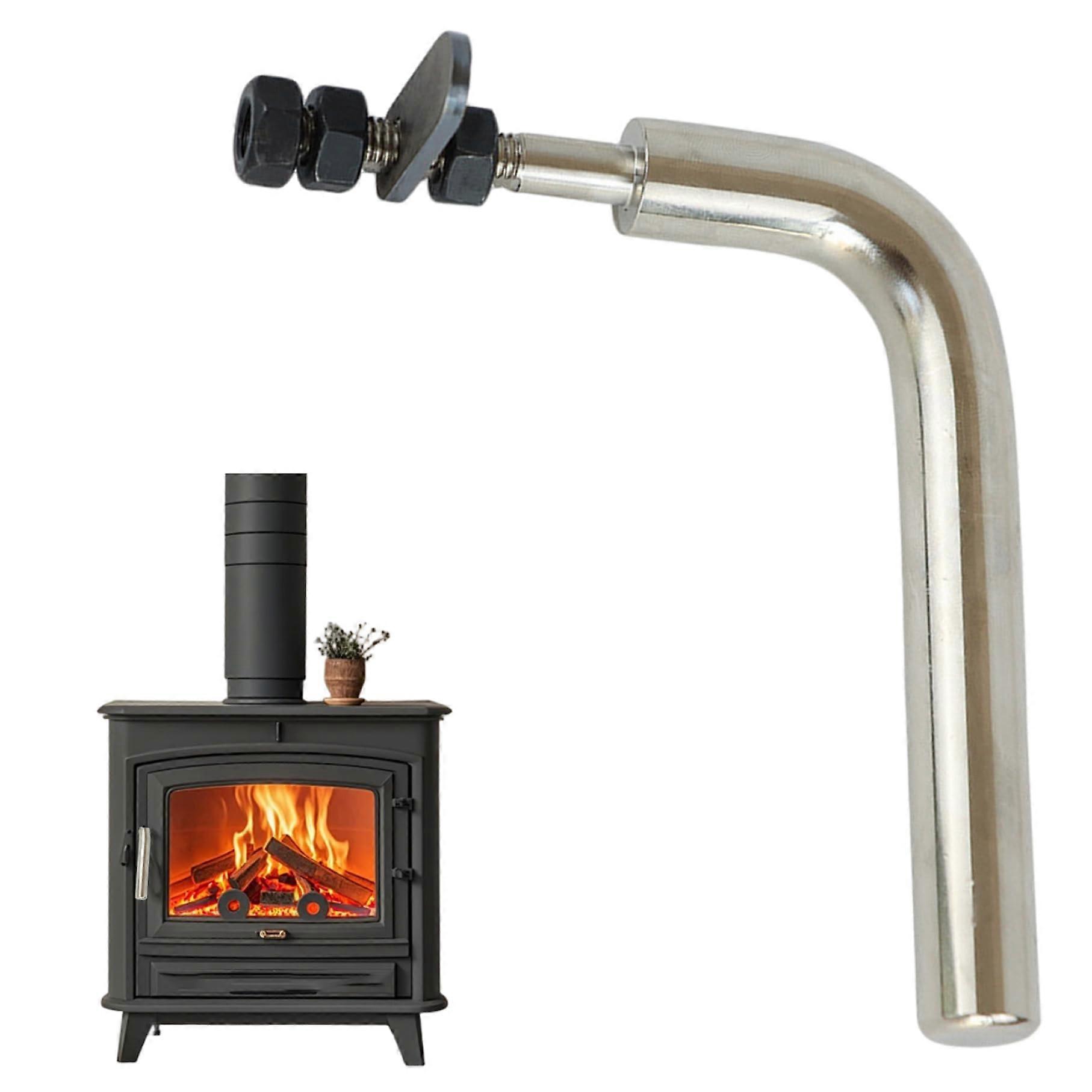 Fireplace Door Handles L-Shaped Smooth Robust Metal Replacement Handle For Home And Hotel Use