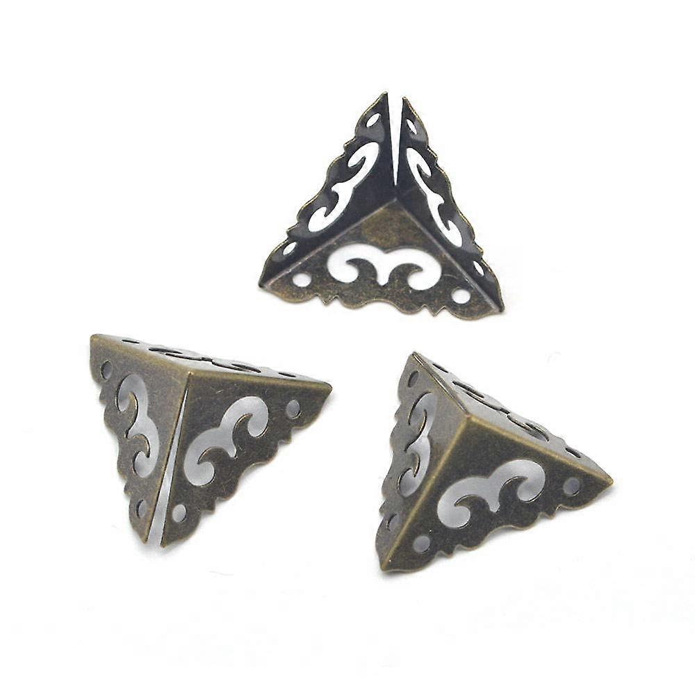 Antique Corner Protector, 20 Pieces, Bronze Tone, Floral Pattern, Home Decor