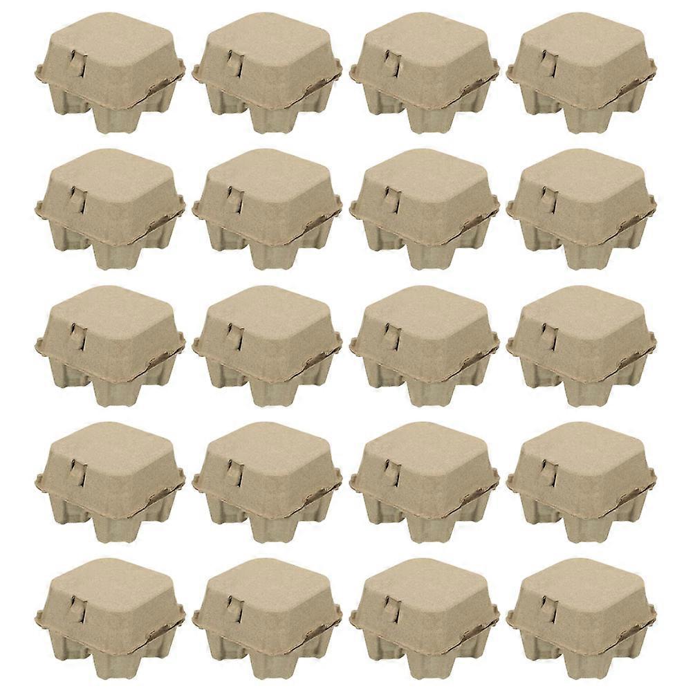 Paper Egg Carton 20Pcs Multi Groove Design Kitchen Storage Eggs Home Use
