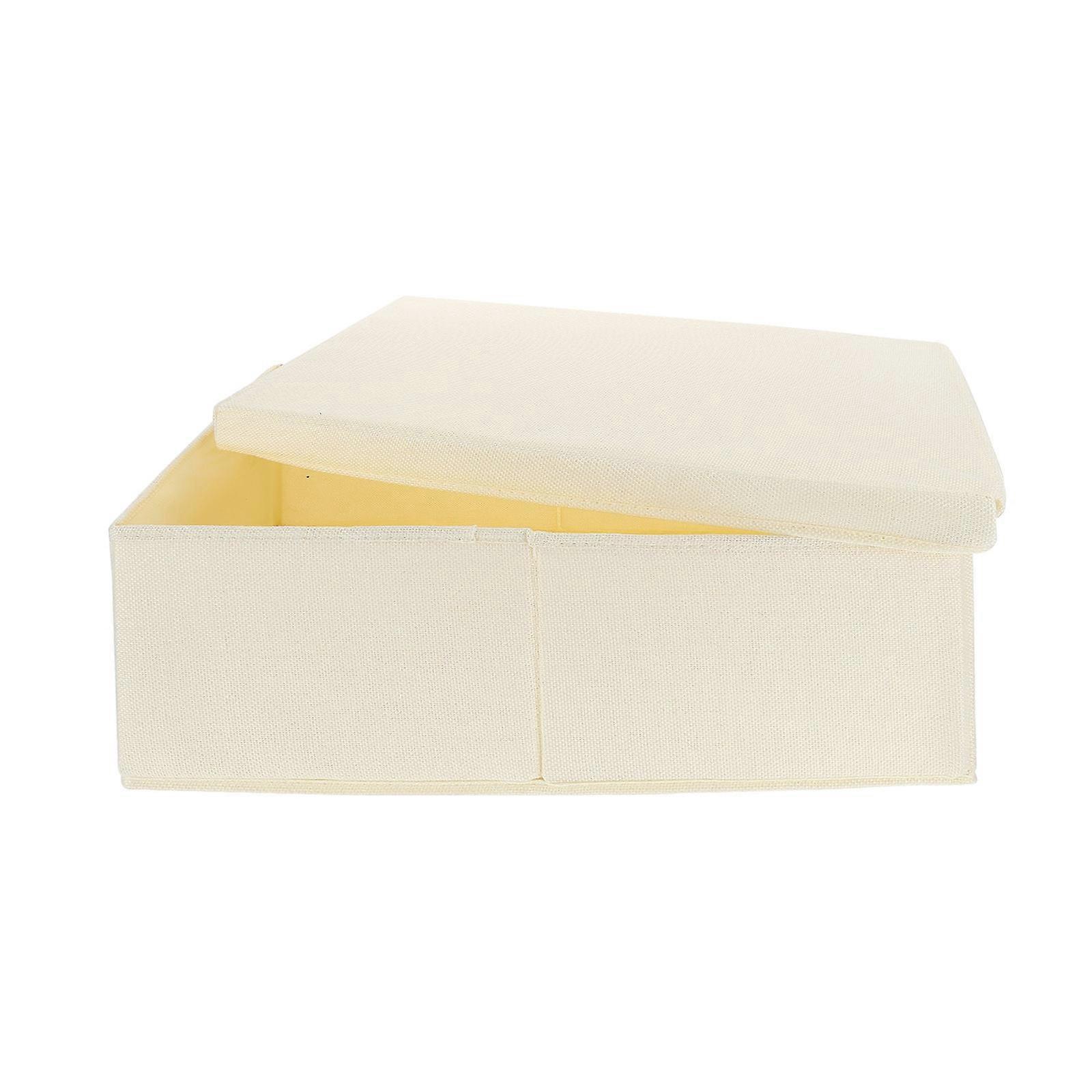 Washable Fabric Storage Case Ideal For Family Organization 41X24cm Beige Practical Design Suitable For Closet 1Set