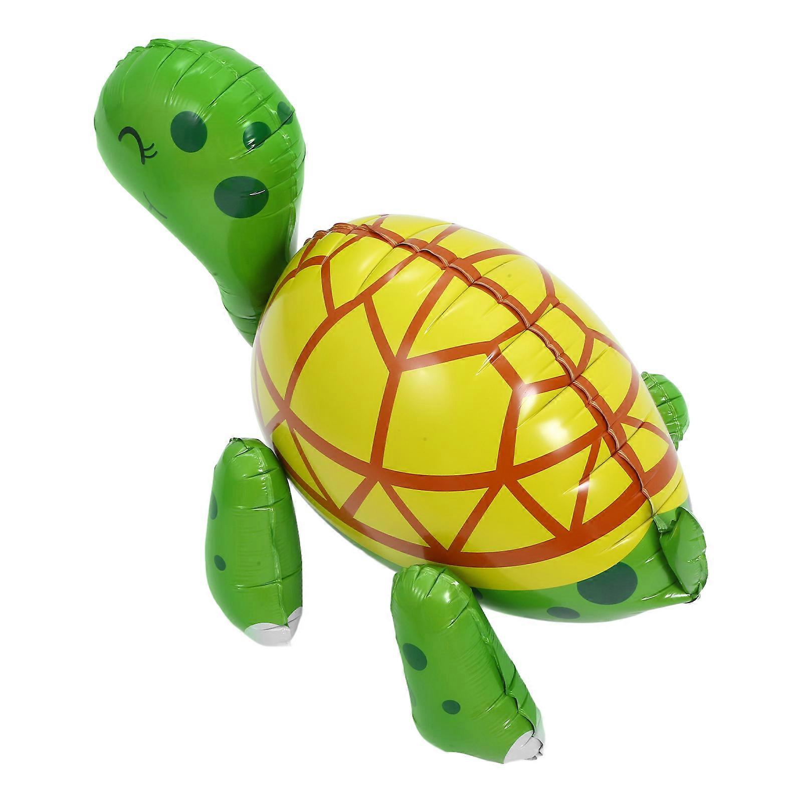 Cute Cartoon Turtle Inflatable Balloons For Children And Families During Special Occasions With Aluminum Foil Material 1Pack