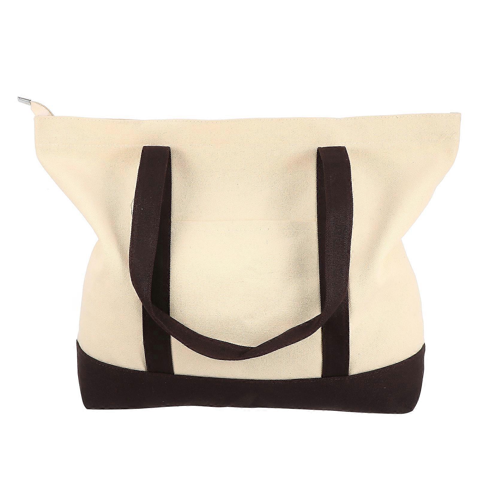 Reusable Grocery Canvas Tote Bag Storage For Girls Assorted Color Casual Pouch 1Set