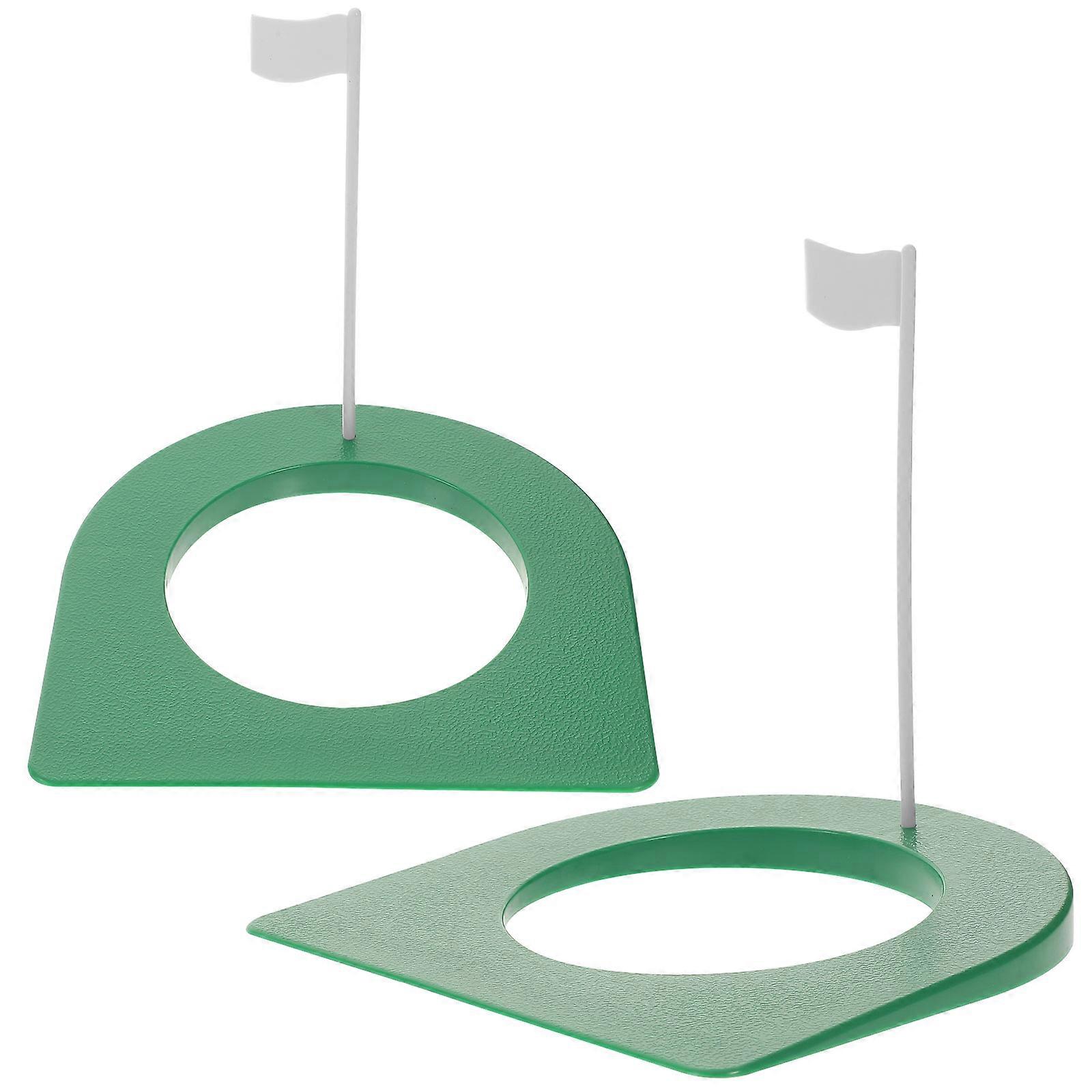 Putting Trainer Aid 2Pcs Durable Material Golf Cup For Accuracy Enhancement In Gym Training And Club Sessions
