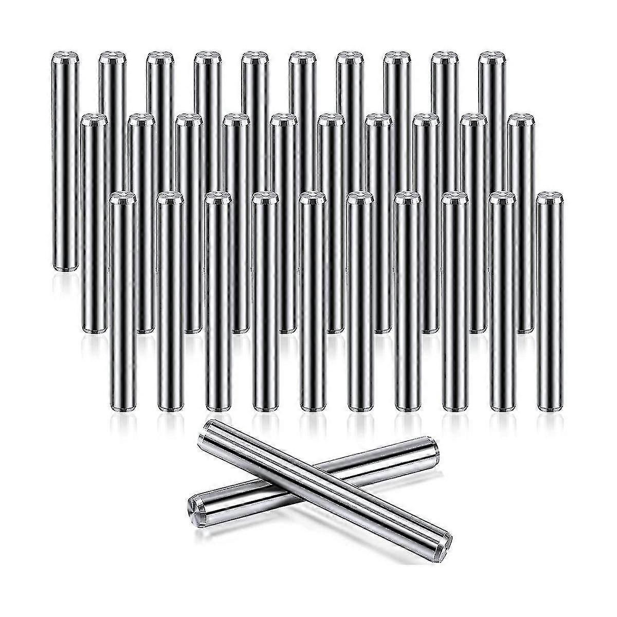 Lot de 32 supports d'étagères en acier inoxydable de 5 mm x 40 mm