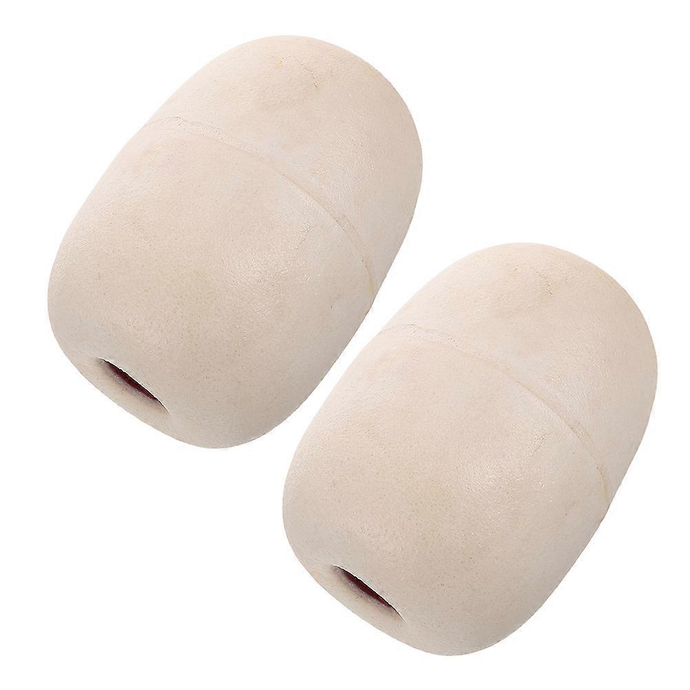Plastic Fishing Float 2Pcs Water Float Design For Yacht Boating Fishing Activities Oval Shape High Buoyancy Stability Support