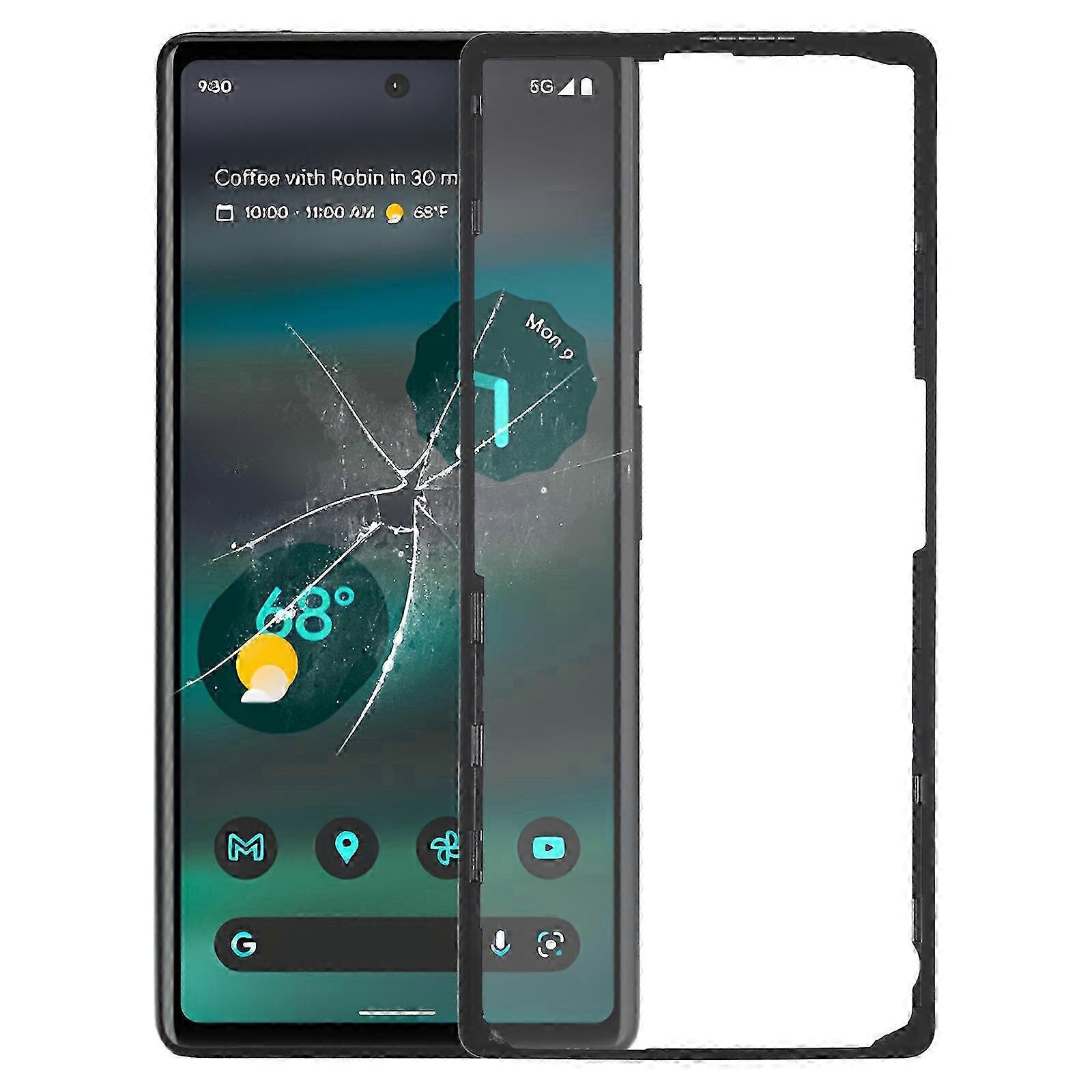 Front-LCD-Bildschirmrahmen für Google Pixel 6A Für Google Pixel 6AMultiColor SZRH A-S