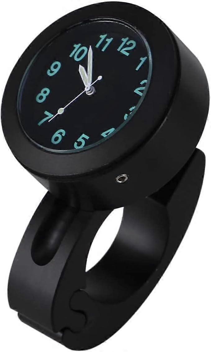 Universal Motorcycle and Bicycle Clock 7/8"-1" (Black)