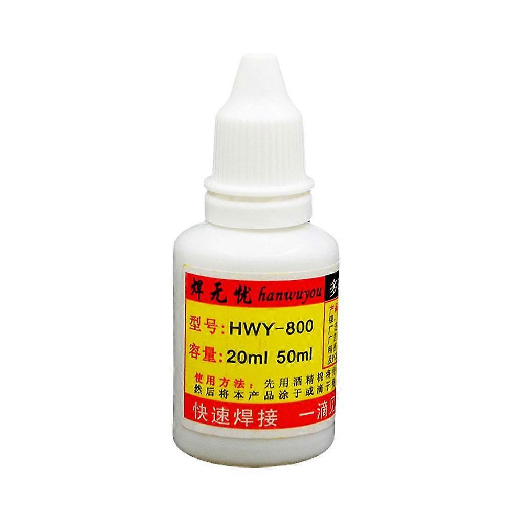 For HWY-800 20ml Steel Flux Liquid Solder Paste High Temperature Resistant Welding for Steel Nickel Copper Iron Fast Strong Bond Eco Friendly