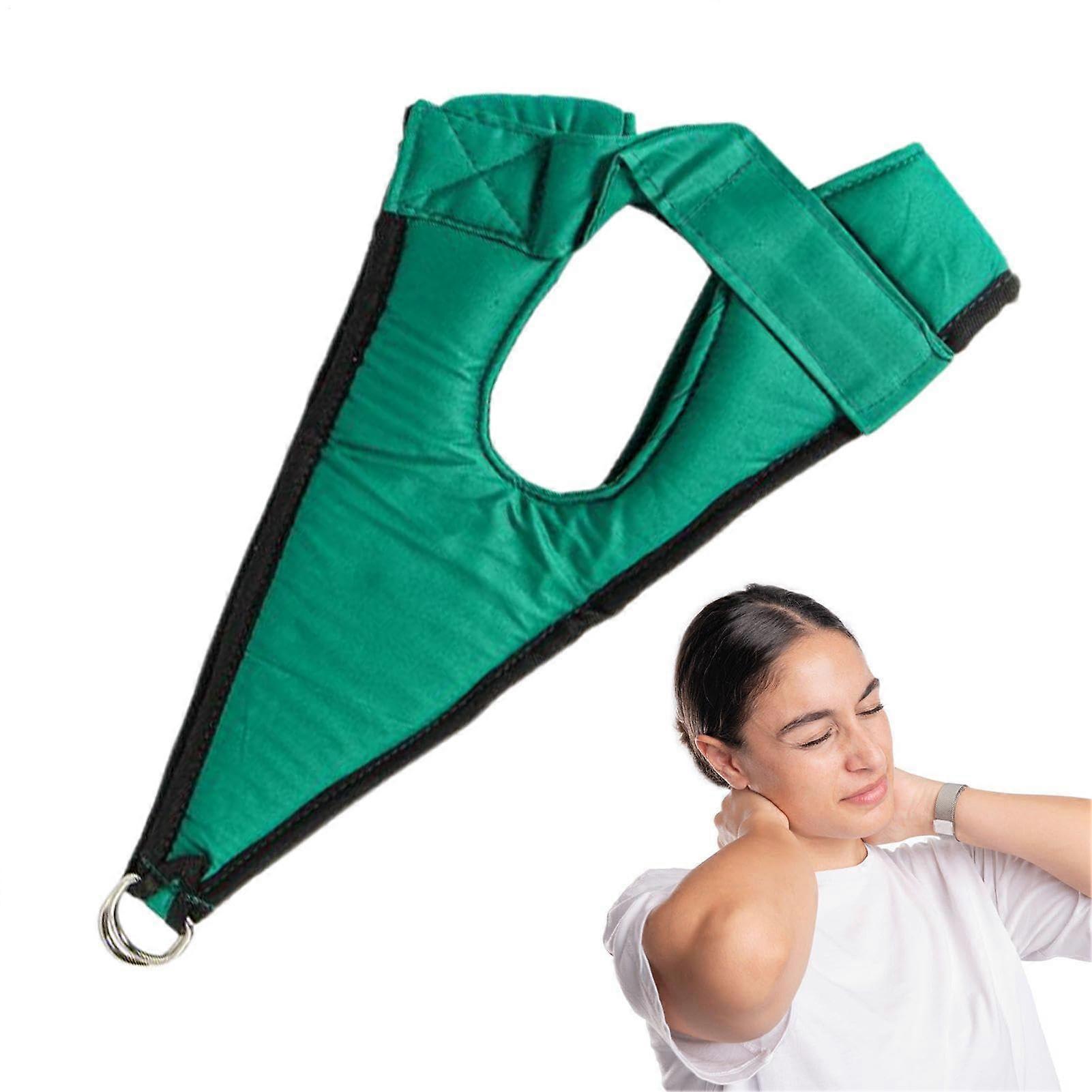 Adjustable Canvas Neck Traction Harness Cervical Spine Stretch Device Suspension Design For Whiplash Recovery