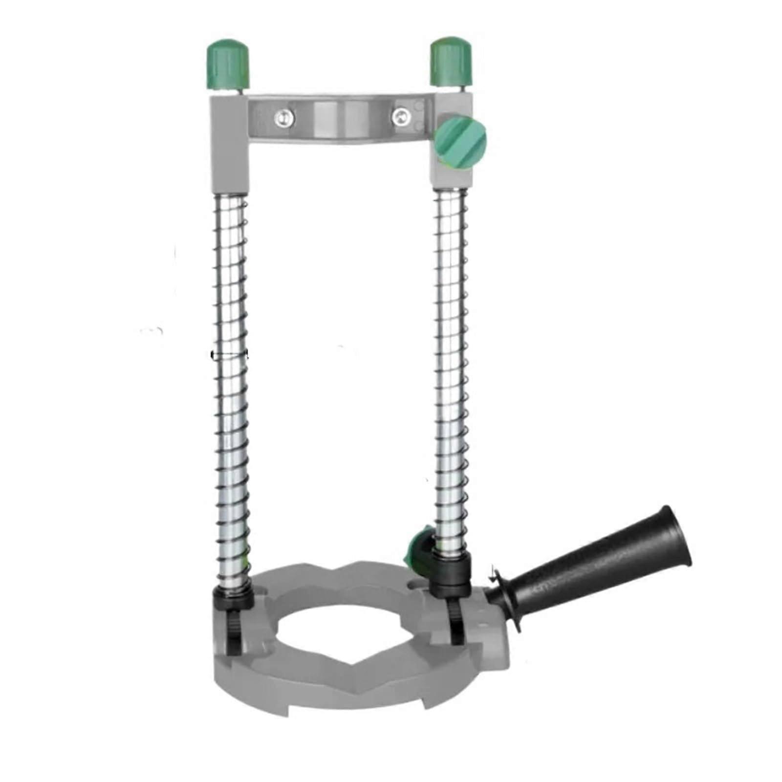 Vertical drilling guide with drill chuck, woodworking drill stand, electric drill holder, dowel finder