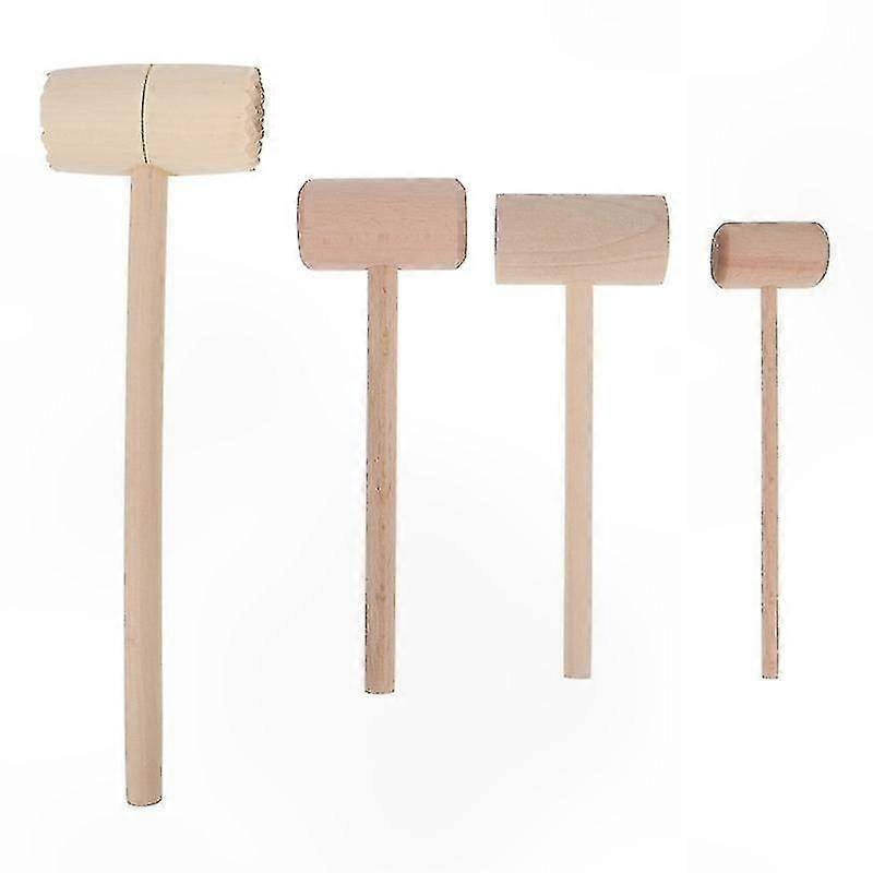 Set of 4 Wooden Mallets