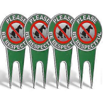 4 Pieces No Poop Dog Signs Please Be Respectful No Pooping Dog Lawn Signs No Dog Poop Yard Signs Stop Dogs From Pooping Signs For Stopping Dogs Poopin