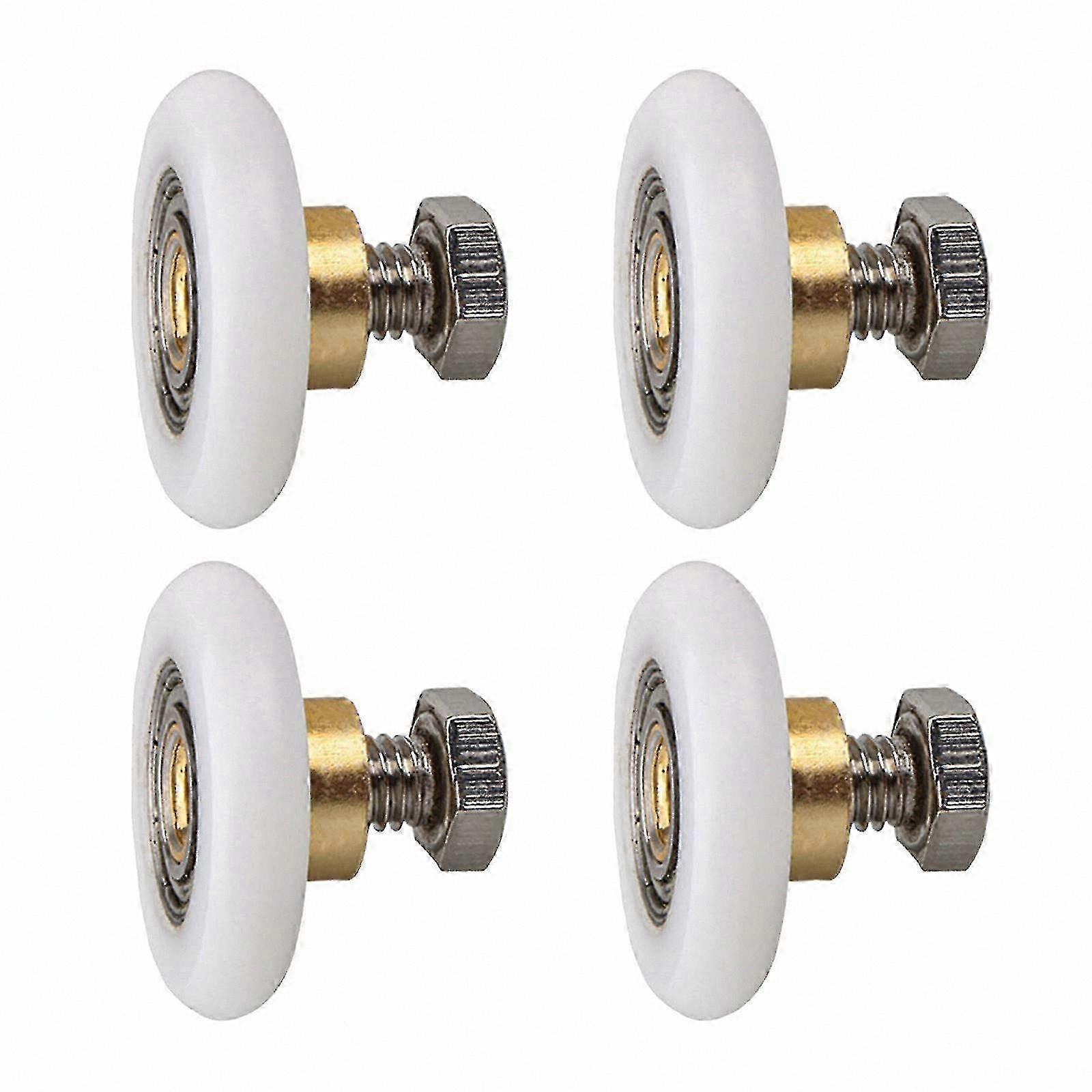 4-Pack Shower Door Rollers, 20mm Sliding Door Replacement Wheels for Smooth Operation