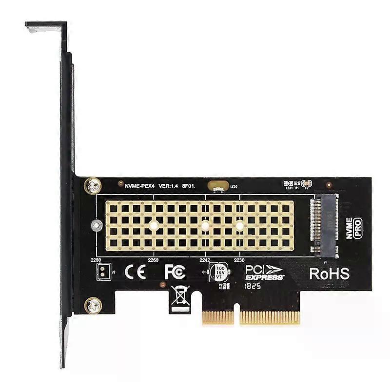 M2 NVME SSD to PCIe 40 Adapter Card 64Gbps M-Key PCIe40 X1 X4 Adapter for Desktop PC PCI-E GEN4 Full Speed