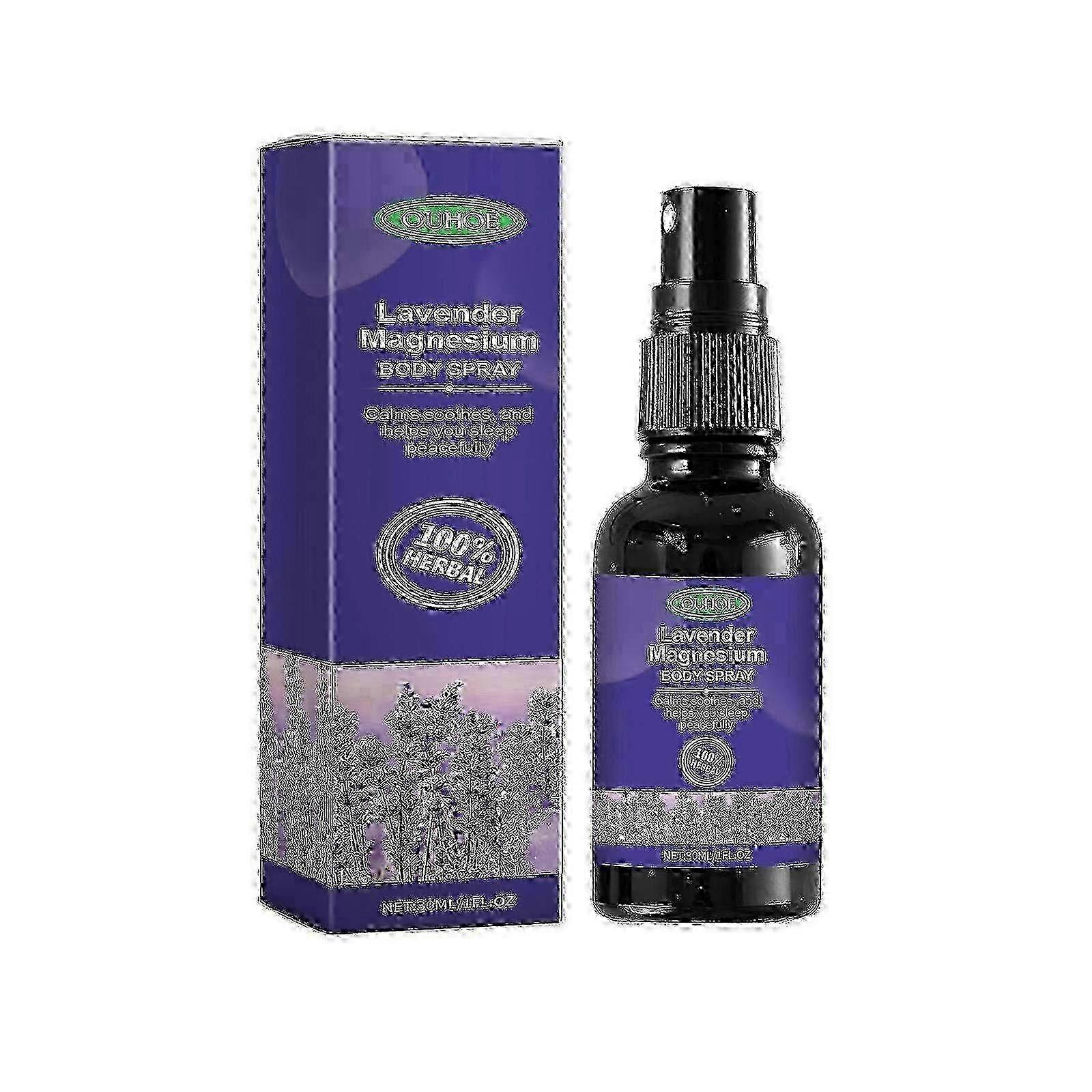 بخاخ الجسم بالمغنيسيوم واللافندر ، بخاخ مهدئ لتحسين النوم لتهدئة الأرق للجسم والعقل للنوم
